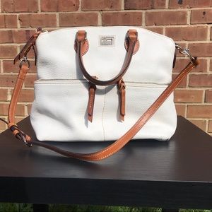 Dooney &. Burke Creme Brown Handbag